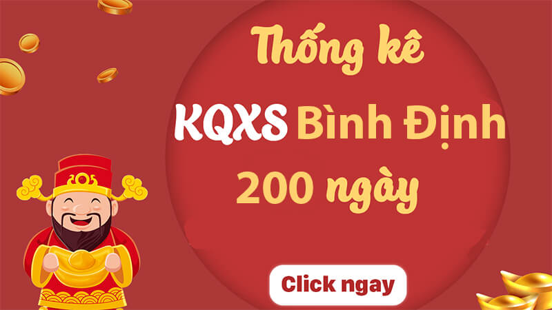 Thống kê Kết quả xổ số Bình Định 200 ngày - 1