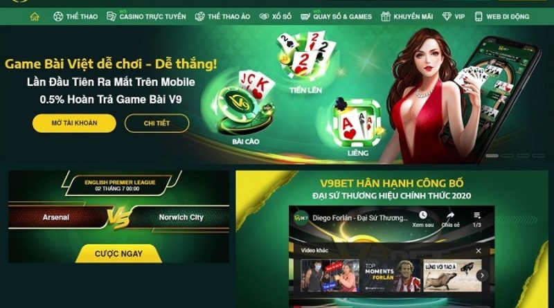 Nhà cái V9bet – Địa chỉ cá cược cung cấp dịch vụ chất lượng