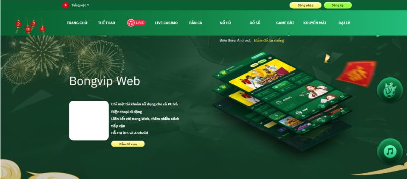 Truy cập đúng link Bongvip chính thống để tải app