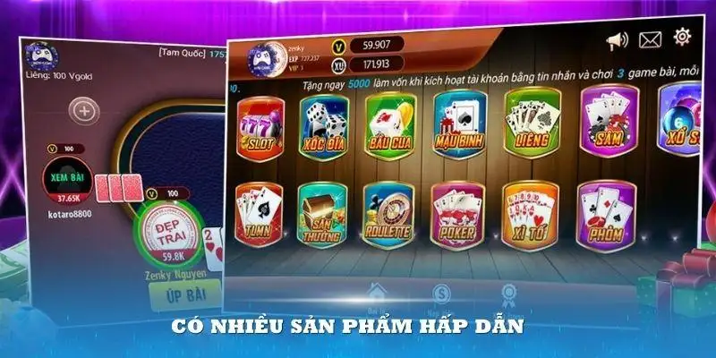 Sản phẩm đặc sắc tại DG Casino thabet