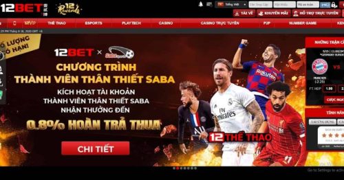 Nhà cái 12bet: Trải nghiệm cá cược đa dạng và hấp dẫn